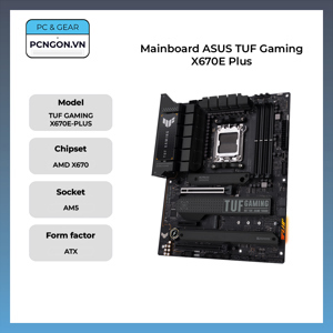 Bo mạch chủ - Mainboard Asus TUF Gaming X670E-PLUS