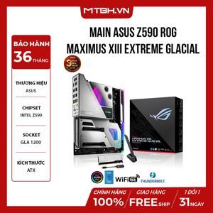 Bo mạch chủ - Mainboard Asus Z590 ROG Maximus XIII Extreme Glacial