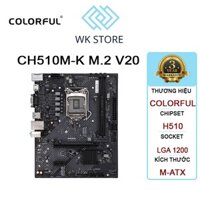 Bo mạch chủ Mainboard Colorful CH510M-K M.2 V20 | Intel H510, Socket 1200, mATX, 2 khe DDR4 (Mới, BH 36T NWH)