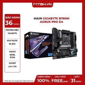 Bo mạch chủ - Mainboard Gigabyte B760M Aorus Pro DDR4