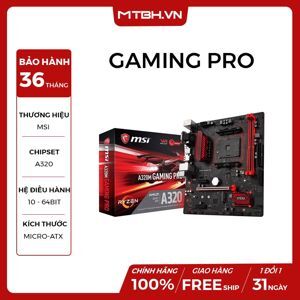 Bo mạch chủ - Mainboard MSI A320M Gaming Pro