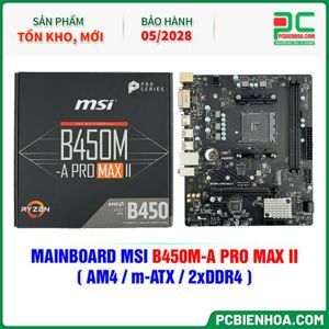 Bo mạch chủ - Mainboard MSI B450M-A PRO MAX