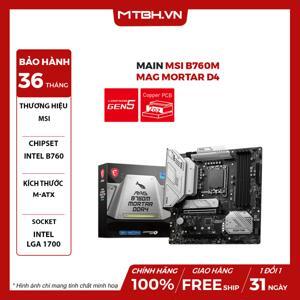 Bo mạch chủ - Mainboard MSI B760M Mortar DDR4