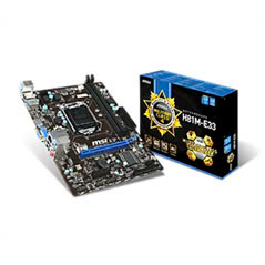Bo mạch chủ - Mainboard MSI H81M-E33 - Socket 1150, Intel H81 Express, 2xDIMM, DDR3, Max 16GB