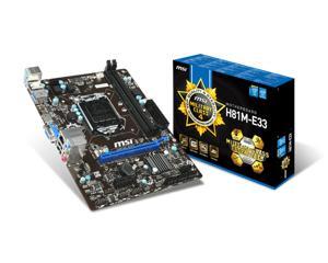 Bo mạch chủ - Mainboard MSI H81M-E33 - Socket 1150, Intel H81 Express, 2xDIMM, DDR3, Max 16GB