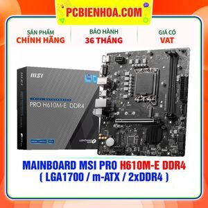 Bo mạch chủ - Mainboard MSI Pro H610M-E DDR4