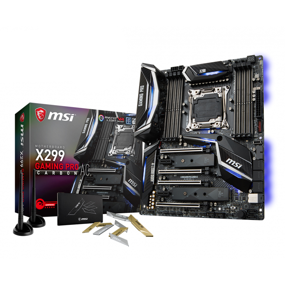 Bo mạch chủ - Mainboard MSI X299 Gaming Pro Carbon AC