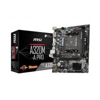 Bo Mạch Chủ Mainboard MSI A320M-A PRO AMD A320, Socket AM4, m-ATX, 2 khe RAM DDR4 - Hàng Chính Hãng