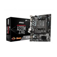 Bo Mạch Chủ Mainboard MSI A320M-A PRO AMD A320, Socket AM4, m-ATX, 2 khe RAM DDR4 - Hàng Chính Hãng