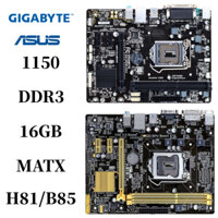 Bo mạch chủ máy tính để bàn ASUS Gigabyte H81M-DS2 S1 B85M-D2V / D3V H81M-K H81M-D DDR 1150-pin đã qua sử dụng