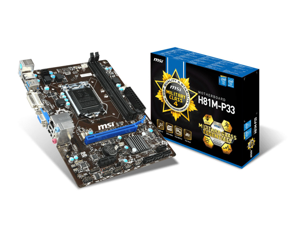 Bo mạch chủ - Mainboard MSI H81M-P33