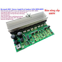 Bo mạch khuếch đại âm thanh HiFi (2 kênh) Ampli 8 sò Sanken 1494-3858 đầy đủ rơ le bảo vệ và tụ lọc nguồn