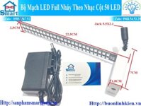 Bộ Mạch LED Full Nháy Theo Nhạc Cột 50 LED