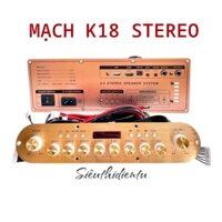 BO MẠCH LOA KÉO XÁCH TAY K18 2 KÊNH STEREO CS 180W ECHO DALAY CÓ REVED MÀU VÀNG HỒNG