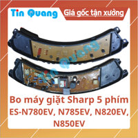 BO MẠCH MÁY GIẶT SHARP 5 phím cong A638 ES-N780EV, N785EV, N820EV, N850EV