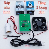 Bộ mạch nhiệt độ làm máy ấp trứng ráp sẵn như hình tặng 2 bóng đèn