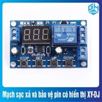 Bo Mạch sạc xả và bảo vệ pin  Lithium có hiển thị XY-DJ