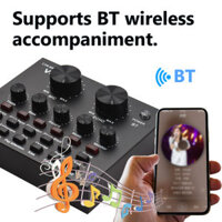 Bo Mạch Trộn Âm Thanh Mini Card Âm Thanh Sống Động Ngoài V8 Để Phát Trực Tiếp Hát Karaoke Ghi Âm Kết Nối BT