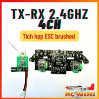 Bộ mạch TX-RX 2.4ghz 4 kênh chế máy bay, oto, tàu thuyền điều khiển từ xa.