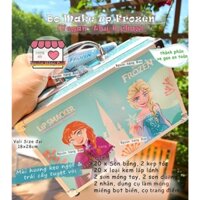 Bộ MAKE UP trang điểm Elsa Bella,Son dưỡng thuần chay có màu, son môi, phấn mắt trẻ em, an toàn cho bé