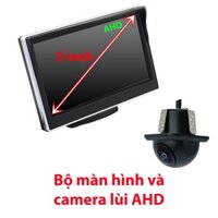 Bộ màn hình AHD và camera lùi AHD, mắt cá vàng, độ phân giải 720P, góc quan sát 170 độ HN08