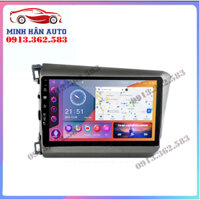 Bộ màn hình cho xe HONDA CIVIC 2013-2015, trọn bộ màn hình, mặt dưỡng,dây nguồn zin theo xe