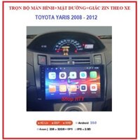 Bộ màn hình DVD Android+ mặt dưỡng xe Toyota Yaris 2008-2012,MÀN hình ô tô giá rẻ,phụ kiện xe hơi, BẢO HÀNH UY TÍN.