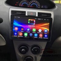 Bộ màn hình lắp sim 4G cho xe TOYOTA VIOS 2008,RAM 2G,ROM 32G-kết nối điện thoại với màn hình ô tô,camera trước cho ô tô