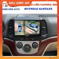 Bộ màn hình liền camera 360 cho xe HUYNDAI SANTAFE- màn hình rời cho ô tô, camera 360 độ cho ô tô, shop phụ kiện ô tô