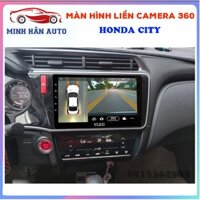 Bộ màn hình liền camera 360 cho xe HONDA CITY- màn hình android cho xe hơi, camera hành trình xe hơi, đồ chơi xe hơi