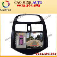 Bộ màn hình liền camera 360 OLED X4S cho xe CHEVROLET SPARK 2011-2016 - đầu dvd ô tô, camera lùi siêu nét