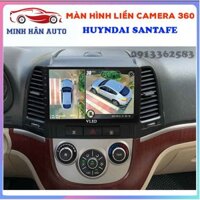Bộ màn hình liền camera 360 cho xe HUYNDAI SANTAFE- màn hình rời cho ô tô, camera 360 độ cho ô tô, shop phụ kiện ô tô