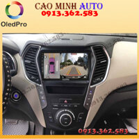 Bộ màn hình liền camera 360 OLED X4S cho xe HUYNDAI SANTAFE 2014-2018 -camera 360 xe ô tô, đồ chơi xe hơi cao cấp