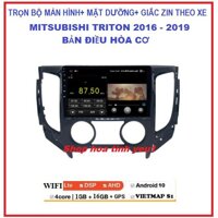 Bộ Màn hình ô tô dvd android 9 inch theo xe Mitsubishi Triton điều hòa cơ 2016-2019. - BỘ WIFI,RAM1-ROM16