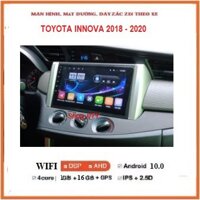 Bộ Màn hình ô tô dvd android kèm mặt dưỡng và giắc zin theo xe Toyota Innova 2018-2020