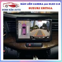 Bộ màn hình OLED C1S liền camera 360 cho xe SUZUKI ERTIGA - man hinh dvd xe oto, lắp camera lùi cho kia morning