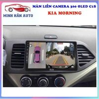 Bộ màn hình OLED C1S liền camera 360 cho xe KIA MORNING -lap man hinh cho xe oto, camera hanh trinh 360