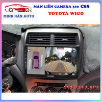 Bộ màn hình OLEDPRO C8S liền camera 360 cho xe TOYOTA WIGO - lắp màn hình dvd cho xe oto, lắp đặt camera 360 cho oto