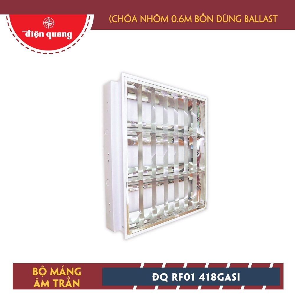 Bộ máng âm trần Điện Quang ĐQ RF01 418GASI