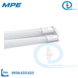 Bộ máng batten + bóng LED tube T8 thủy tinh 2x18W – 1.2m, ánh sáng vàng, MPE, MGT8-220V