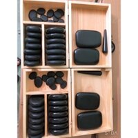 Bộ Massage Body Đá Nóng Núi lửa Đả Thông Kinh Lạc   Cho Spa 27viên 4000gr