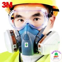 Bô Mặt lạ phòng độc 3m7502 đầy đủ 8 chi tiết chống mờ hơi sử dụng phun xịt cây xi măng bụi mịn