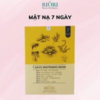 Bộ mặt nạ 7 ngày RIORI Whitening Mask, dưỡng da trắng mịn toàn diện gồm 7 miếng mặt nạ với 7 công dụng cao cấp