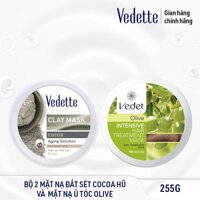 Bộ Mặt Nạ Chăm Sóc Da Và Tóc Toàn Diện VEDETTE - MNĐS 145g & Ủ TÓC OLIVE 110g