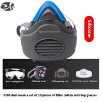 Bộ mặt nạ chống bụi 3200 + Bộ lọc Cotton Bảo vệ bụi công nghiệp