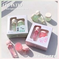 Bộ Mặt nạ dưỡng môi ngủ ngày và đêm Vaseline, kem dưỡng ẩm và dưỡng ẩm cho môi [djy]