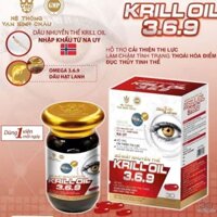 Bổ mắt nhuyễn thể KRILL OIL 3.6.9, lọ 30 viên