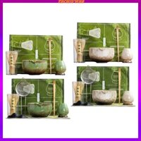 Bộ Matcha Đánh Bóng Giá Đỡ Nhật Bản Dụng Cụ Làm Trà Matcha Quà Tặng Matcha Bát Trà Nhật Bản Bộ Lễ Matcha
