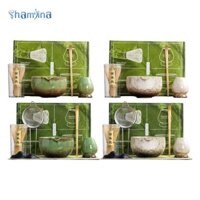 Bộ Matcha Đánh Bóng Giá Đỡ Nhật Bản Dụng Cụ Làm Trà Matcha Quà Tặng Matcha Bát Trà Nhật Bản Bộ Lễ Matcha