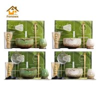 Bộ Matcha Đánh Bóng Giá Đỡ Nhật Bản Dụng Cụ Làm Trà Matcha Quà Tặng Matcha Bát Trà Nhật Bản Bộ Lễ Matcha